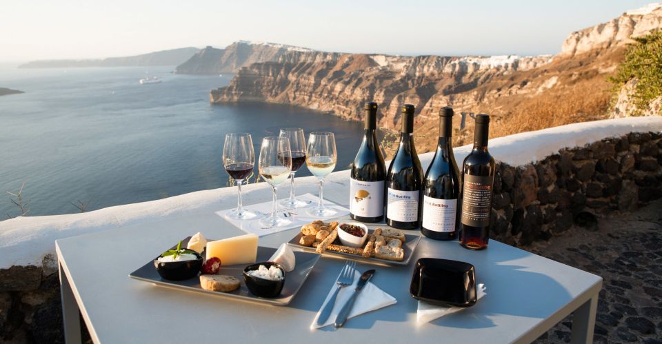 Santorini: Three Wineries and One Brewery Tour with Tastings - Art Space Winery in Exo Gonia: underground cellars and a creative setting