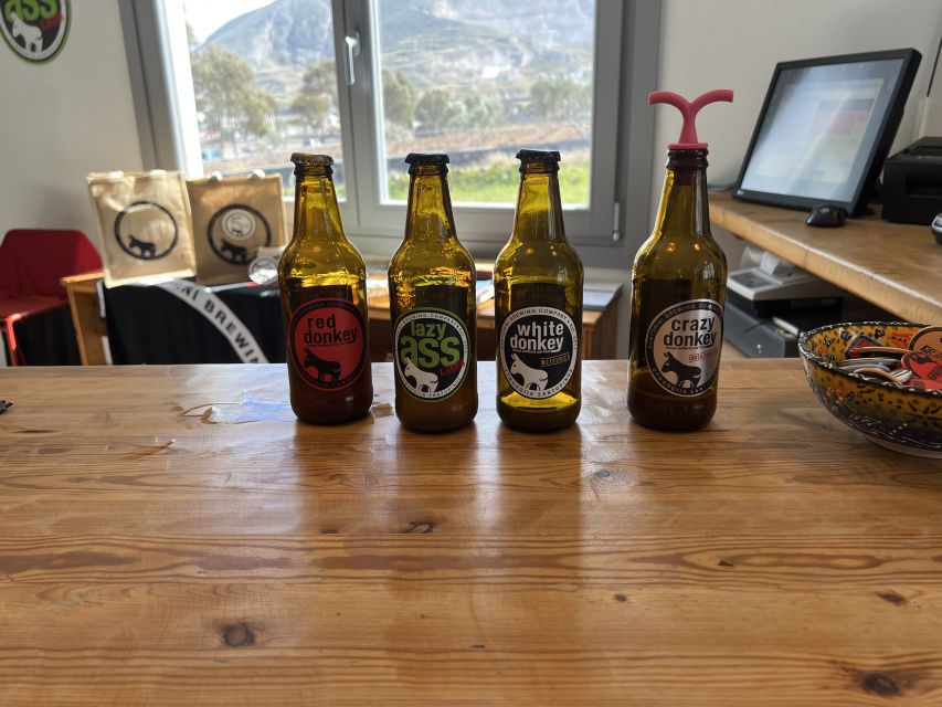 Santorini: Three Wineries and One Brewery Tour with Tastings - Pickup and transport: comfort matters when you’re tasting