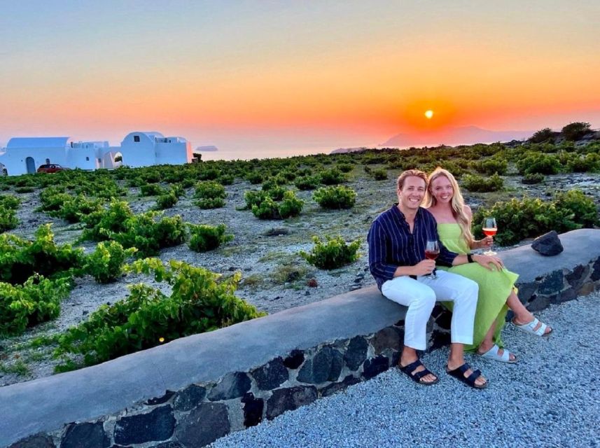 Santorini: Tour of Wineries with Wine Tasting & Food - Sunset-style finale: wine, views over the caldera, and a cozy finish