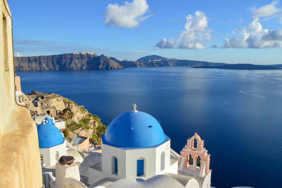 Santorini: Traditional Sightseeing Bus Tour with Oia Sunset - Profitis Ilias: the highest peak viewpoint you’ll remember