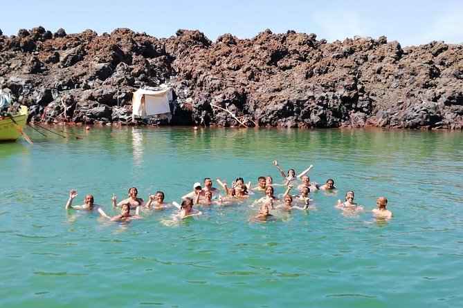 Santorini Volcanic Islands Cruise: Volcano,Hot Springs,Thirassia and Oia Sunset - Stop 3: Palea Kameni Hot Springs Swim (Short, Warm, and Sulfur Stains)