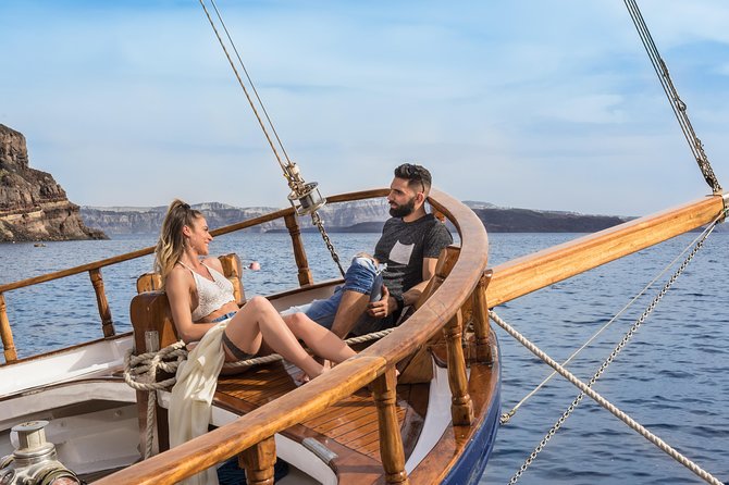 Santorini Volcano and Hot Springs Cruise Tour from Fira Old Port - Palea Kameni hot springs: the 30–40 meter swim and how “hot” it may be