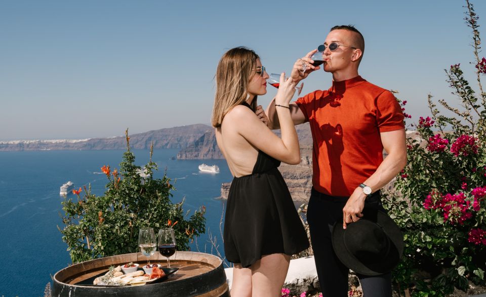 Santorini: Wine Tasting Tour to 3 Wineries with Transfer - Stop 1: Canava Roussos and the garden-like outdoor tasting