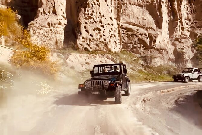 Santorini Wrangler Jeep Afternoon Convoy Tour - Passing Santorini’s oldest village and the Akrotiri lighthouse area